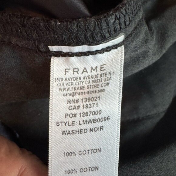 Frame Mens Denim & Nylon Joggers Size Large Streetwear Urban Grunge Black Emo - Picture 7 of 8